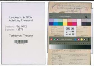 Entnazifizierung Theodor Terhoeven , geb. 22.04.1899 (Einzelhaendler)
