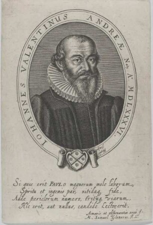 Bildnis des Johannes Valentinus Andreae
