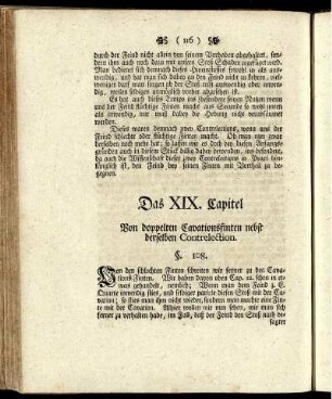 Das XIX. Capitel Von doppelten Cavationsfinten nebst derselben Contrelection.