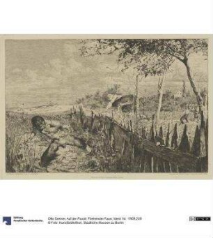 Auf der Flucht. Fliehender Faun