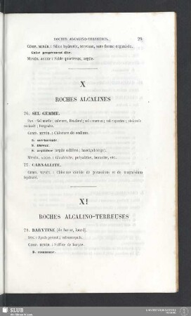 X. Roches alcalines