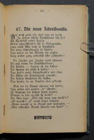 67. Die neue Schreibweise.