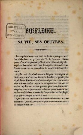 Boieldieu : Sa vie, ses oeuvres