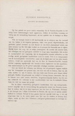 Zevende hoofdstuk. Geologie en mineralogie