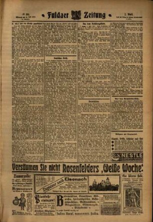 Zweite Ausgabe vom Mittwoch, den 06. Juli 1910.