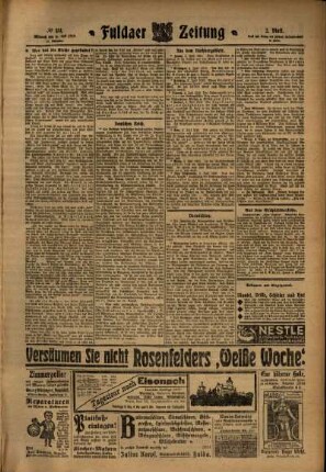 Zweite Ausgabe vom Mittwoch, den 06. Juli 1910.