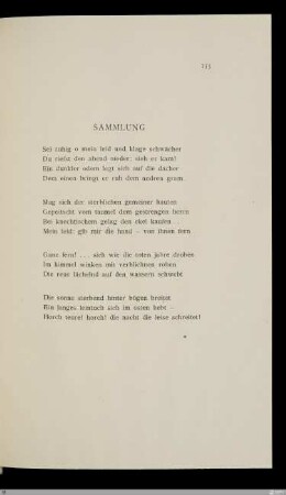 Sammlung