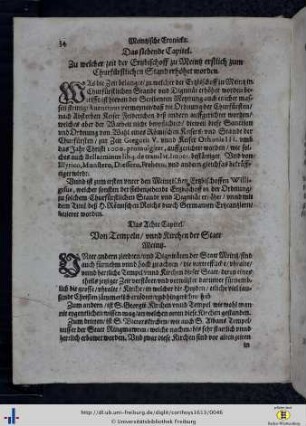 Kap. 8. Von Tempeln und Kirchen der Statt Meintz.