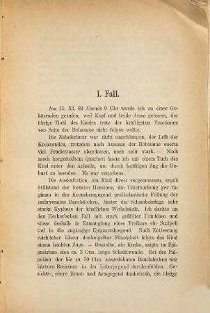 Zwei Fälle angeborner Difformität : 1. Ascites foetalis. 2.Cranio-Rachischisis