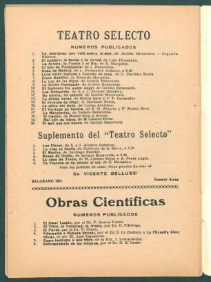 Números publicados