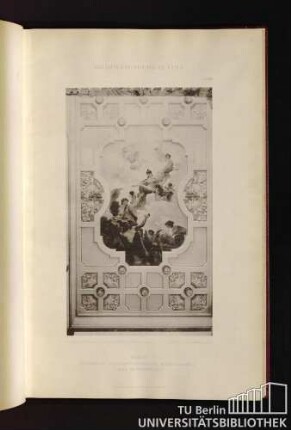 Tafel 27. Berlin. Pommersche Hypotheken-Aktien-Bank, Behrenstrasse 35 - Decke im Treppenhaus