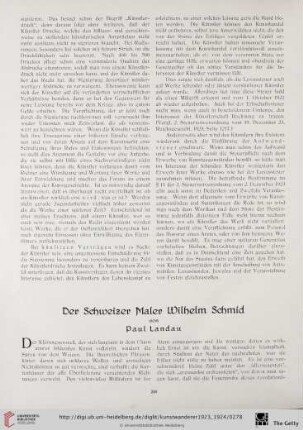 5/6: Der Schweizer Maler Wilhelm Schmid