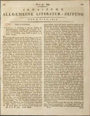 Num. 60. Den 12. März 1805