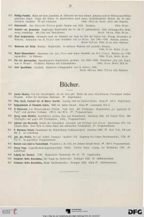Bücher (Nr. 625-637)