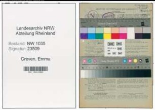 Entnazifizierung Emma Greven , geb. 03.07.1906 (Bueroangestellte)