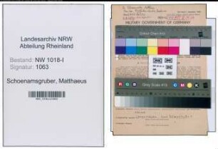 Entnazifizierung Matthaeus Schoenamsgruber , geb. 29.06.1914 (Chemiker)