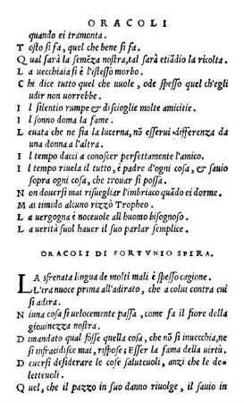 Oracoli Di Fortvnio Spira.