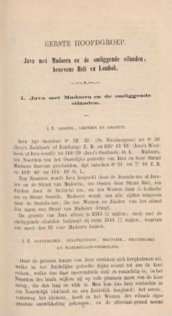 I. Java met Madoera en de omliggende eilanden
