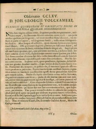 D. Joh. Georgii Volckameri
