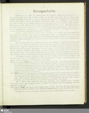 Schulgeschichte