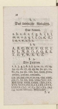 Das lateinische Alphabeth