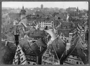 Im alten Rothenburg, Blick vom Rathausturm nach Nordosten
