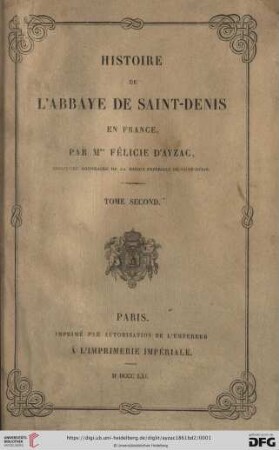 2: Histoire de l'Abbaye de Saint-Denis en France