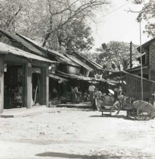 Pegu, Burma. Wohnbauten