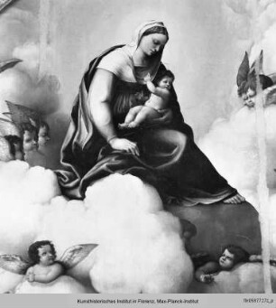 Die Madonna mit Kind und den Heiligen Faustinus und Jovita