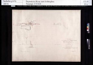 Friedrich August Erbstolln bei Reichenau, Baue südlich vom Linsen Treibeschacht