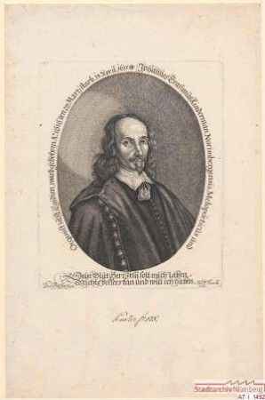 Johann Erasmus Kindermann, Nürnberger; geb. 29. März 1616; gest. 14. April 1655