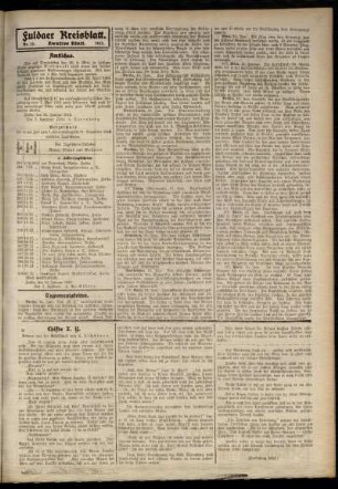 Zweite Ausgabe vom Freitag, den 17. Januar 1913.