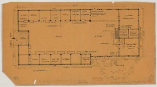 Osterwick (Kreis Coesfeld): Hof Averkamp. Haupthaus (Grundriss)