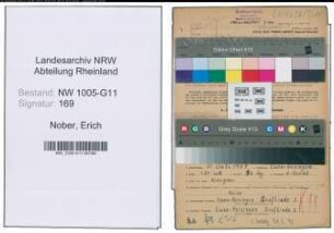 Entnazifizierung Erich Nober , geb. 31.07.1907 (Pollstermeister)