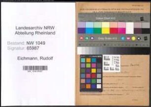Entnazifizierung Rudolf Eichmann , geb. 01.01.1909 (Polizeibeamter)