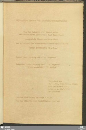 Beitrag zur Theorie von Zylinderschneckentrieben
