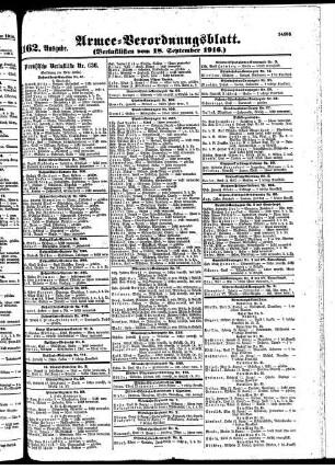 1162.Ausgabe. Montag, 18. September 1916