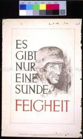 Schmuckblatt "Wochenspruch der NSDAP" mit einem patriotischen Ausspruch