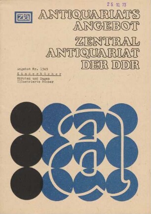 Nr. 1349: Kinderbücher Märchen und Sagen Illustrierte Bücher