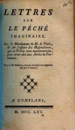 Le péché imaginaire