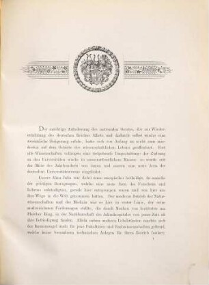 Das neue Universitätsgebäude der Kgl. Bayer. Julius-Maximilians-Universität zu Würzburg, dessen Baugeschichte und Einweẖungsfeier