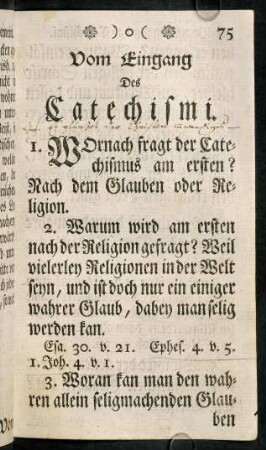 80-92, Das erste Hauptstück des Catechismi.