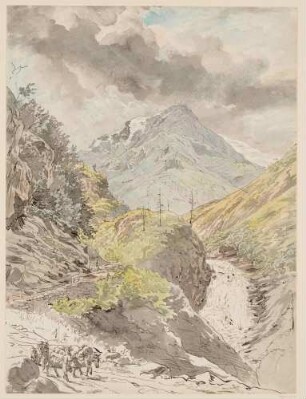 Schmale Bergstraße im Wildbachtal