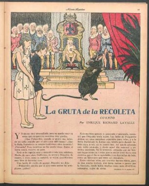 La gruta de la recoleta : Cuento por Enrique Richard Lavalle