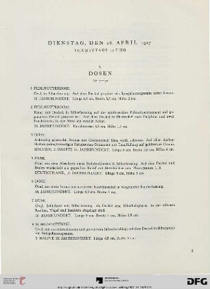 A. Dosen (Nr. 1-42)