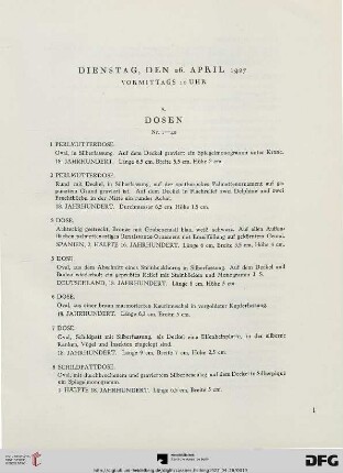 A. Dosen (Nr. 1-42)