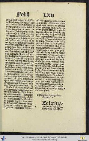 Dominica in septuagesima, Sermones I-III