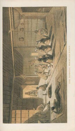 Eene Dayaksche woning van binnen