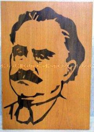 Wandbild mit Porträt von Georgi Dimitroff