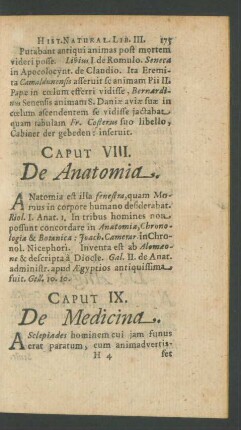 Caput VIII. De Anatomia.